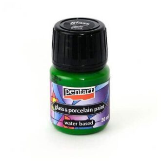 Porcelain and glass paint 30ml Pentart apple green