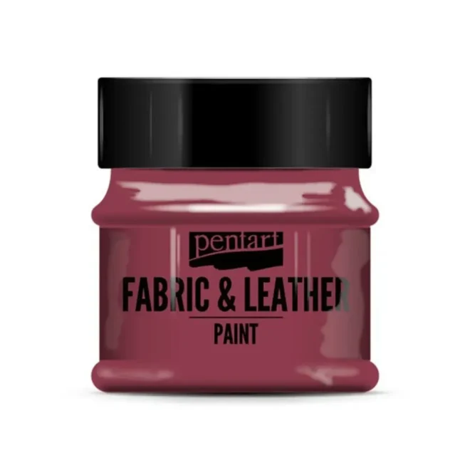 paint for fabrics leathers pentart bordeaux 50 ml