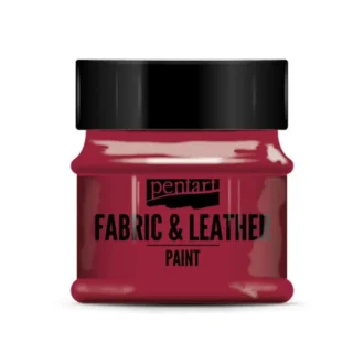 paint for fabrics leathers pentart red 50 ml