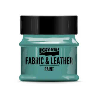 paint for fabrics leathers pentart turquoise green 50 ml