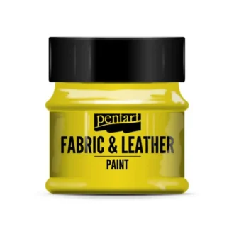 paint for fabrics leathers pentart yellow 50 ml