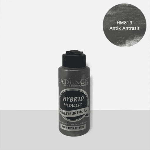 hm819 antique anthracite hybrid metallic multisurfaces 120ml