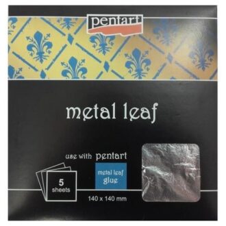 metal leaves 2485 silver