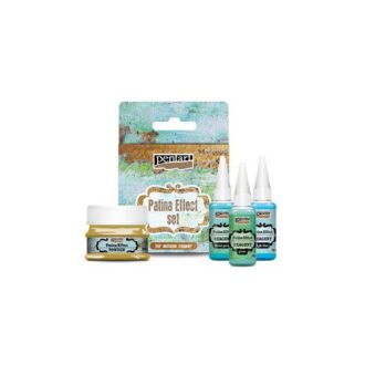 Paint set for patina effect