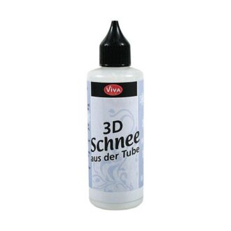 3d white snow in a bottle matte
