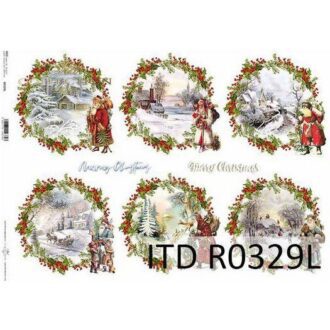 R0329L rizoxarta decoupage xristoygenniatika itd decomagia
