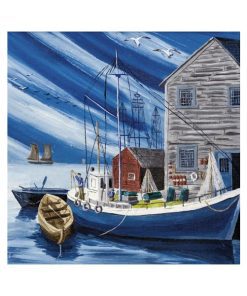 370310 Fishing Harbor DES 4x4 Q12 xartopetsetes gia decoupage eidh xeirotexnias