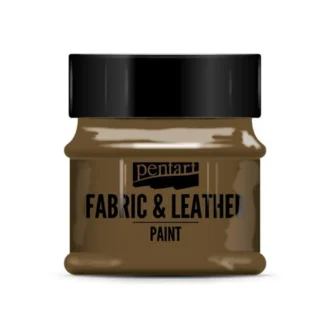 paint for fabrics leathers pentart dark brown 50ml