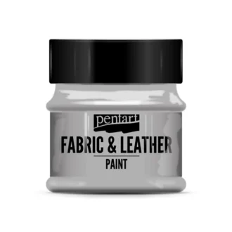 paint for fabrics leathers pentart silver 50 ml