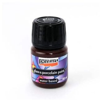 Porcelain and glass paint 30ml Pentart brown