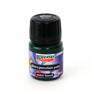 Porcelain and glass paint 30ml Pentart green