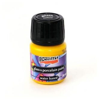 Porcelain and glass paint 30ml Pentart yellow 1