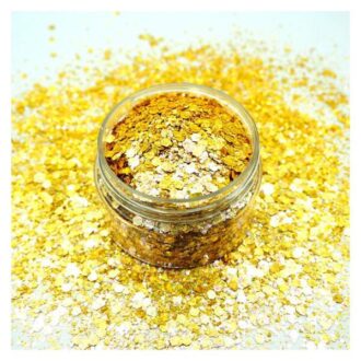 chunky glitter gold