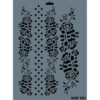 NEW297 stencil xeirotexnia rich decomagia