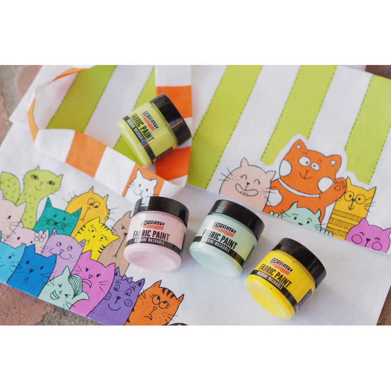 fabric paint pentart xrwmata gia yfasma 2