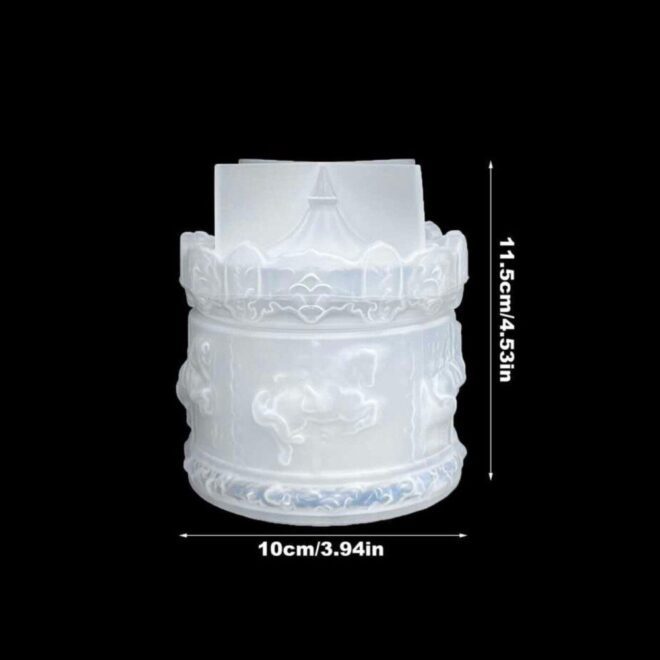 Silicone Mold Καλούπι σιλικόνης 76 01 0081 Βαζο με καπακι Carouzel 02