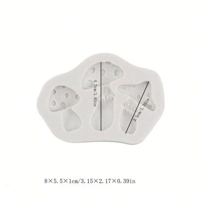 Silicone Mold Καλούπι σιλικόνης 76 01 0535 μανιταρια 03