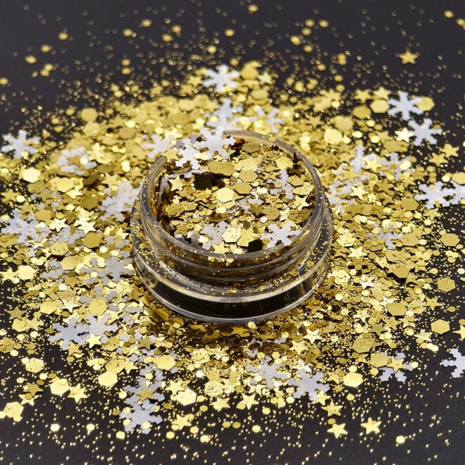 KC1048 3 glitter xrysoskonh gia nyxia xeirotexnia diy decomagia