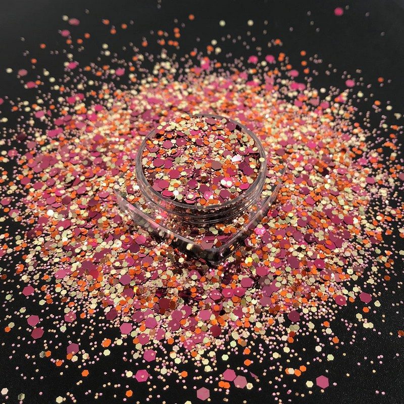 KC745 glitter xrysoskonh gia nyxia xeirotexnia diy decomagia