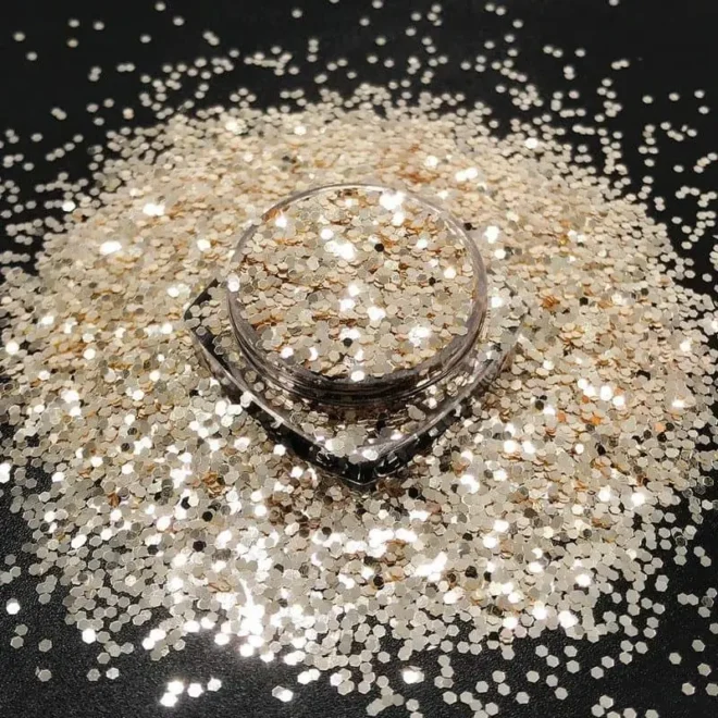 KG508 3 glitter xrysoskonh gia nyxia xeirotexnia