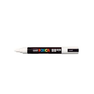 PC 5M 5D POSCA UNI MARKADOROS MARKER WHITE