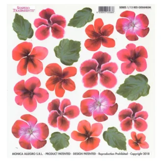 ST0010 Sospeso Trasparente Red Geranium Thermoformable Film