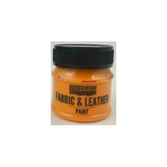 Fabric and leather paint 50 ml, Pentart -Χρώμα για ύφασμα και δέρμα, Πορτοκαλί