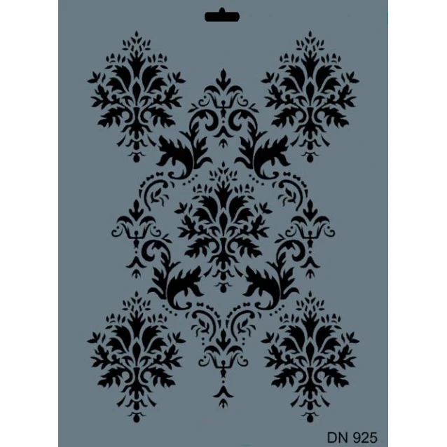 Stencil Baroque background, 25x35cm