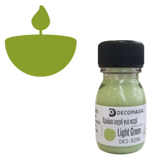 Χρώμα για κερί υγρό, Light green, 30 ml