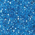 Πέτρες γυάλινες διακοσμητικές 1-4 mm, 200gr, γαλάζιο