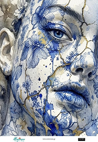 Ριζόχαρτο για decoupage, Πρόσωπο, 30x42εκ