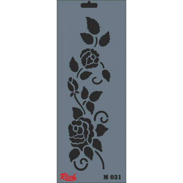 Stencil Τριανταφυλλάκια, 11x29cm
