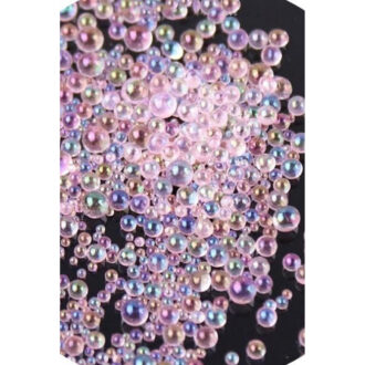 Πέτρες διακοσμητικές μισές πέρλες, 20gr, bubblegum