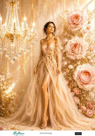 Ριζόχαρτο για decoupage, Elegant lady, 30x42εκ