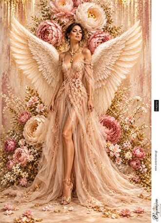 Ριζόχαρτο για decoupage, Angel romantic lady, 30x42εκ