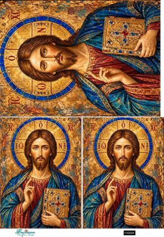 Ριζόχαρτο για decoupage, Ιησούς Χριστός, 30x42εκ
