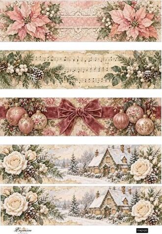 Ριζόχαρτο για decoupage, Χριστουγεννιάτικα σχέδια, 30x42εκ
